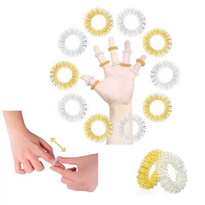 Akupresszúrás  gyűrű arany