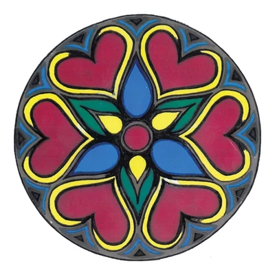 Szívcsakra mandala mágnes