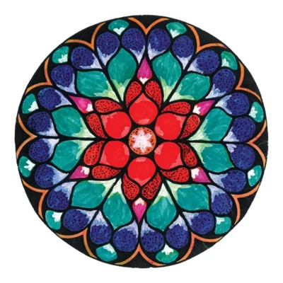 Szívcsakra mandala mágnes