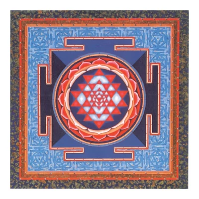 Sri Yantra mandala mágnes