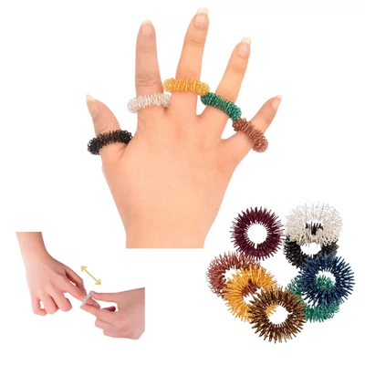 Akupresszúrás  gyűrű színes