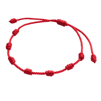 Védelmező karkötő 7 csomós pamutzsinór