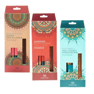 Füstölő csomag 90 szál füstölővel és füstölőtartóval