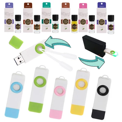 USB prémium Illóolaj párologtató csomag