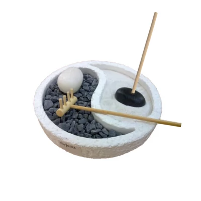 Zen kert jinjang fehér