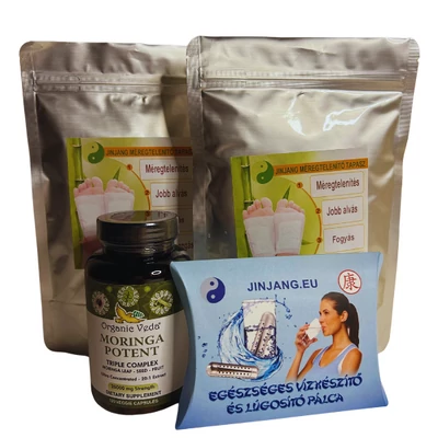méregtelenítő talptapasz, Bio Moringa kapszula, lugosító pálca, egészséges víz PH