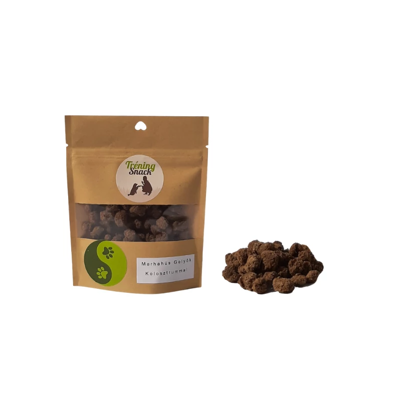 TRÉNING SNACK - Marhahús golyók kolosztrummal