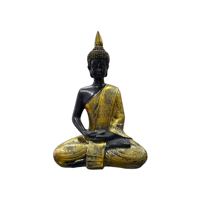 Buddha szobor arany-fekete