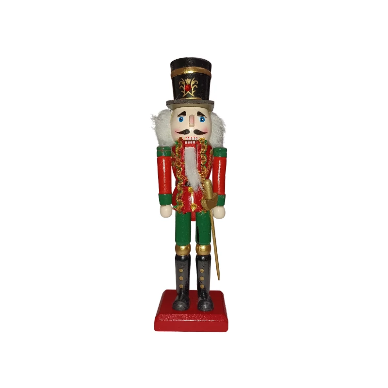 Fa diótörő figura karddal 25 cm